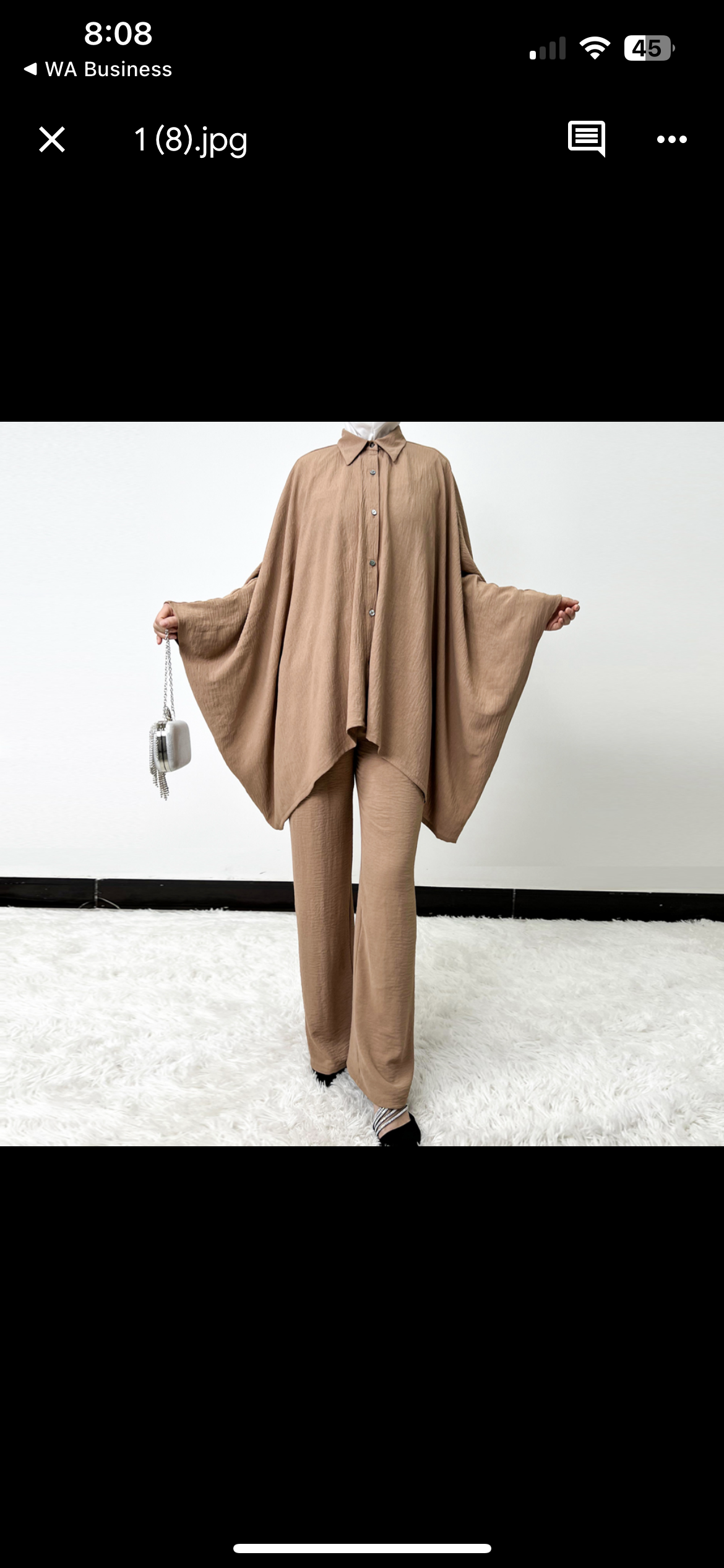 Two-Piece Crinkle Linen Set