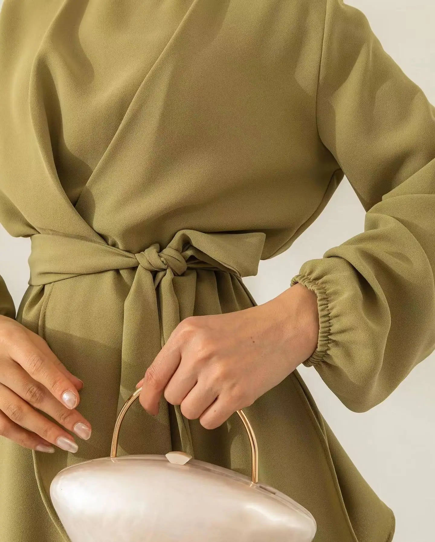 Spring New Women's Clothing Suit Muslim Solid Color Fashion Strap Wide-leg Pants Cover