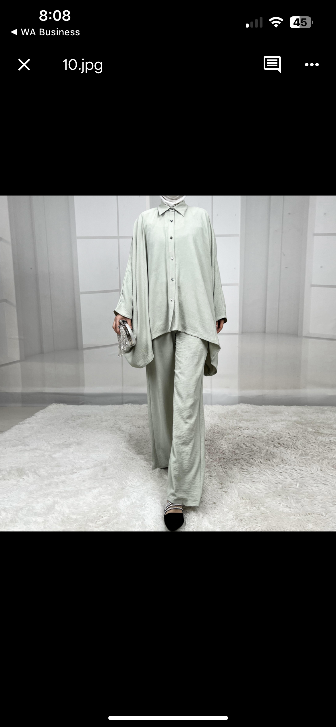 Two-Piece Crinkle Linen Set