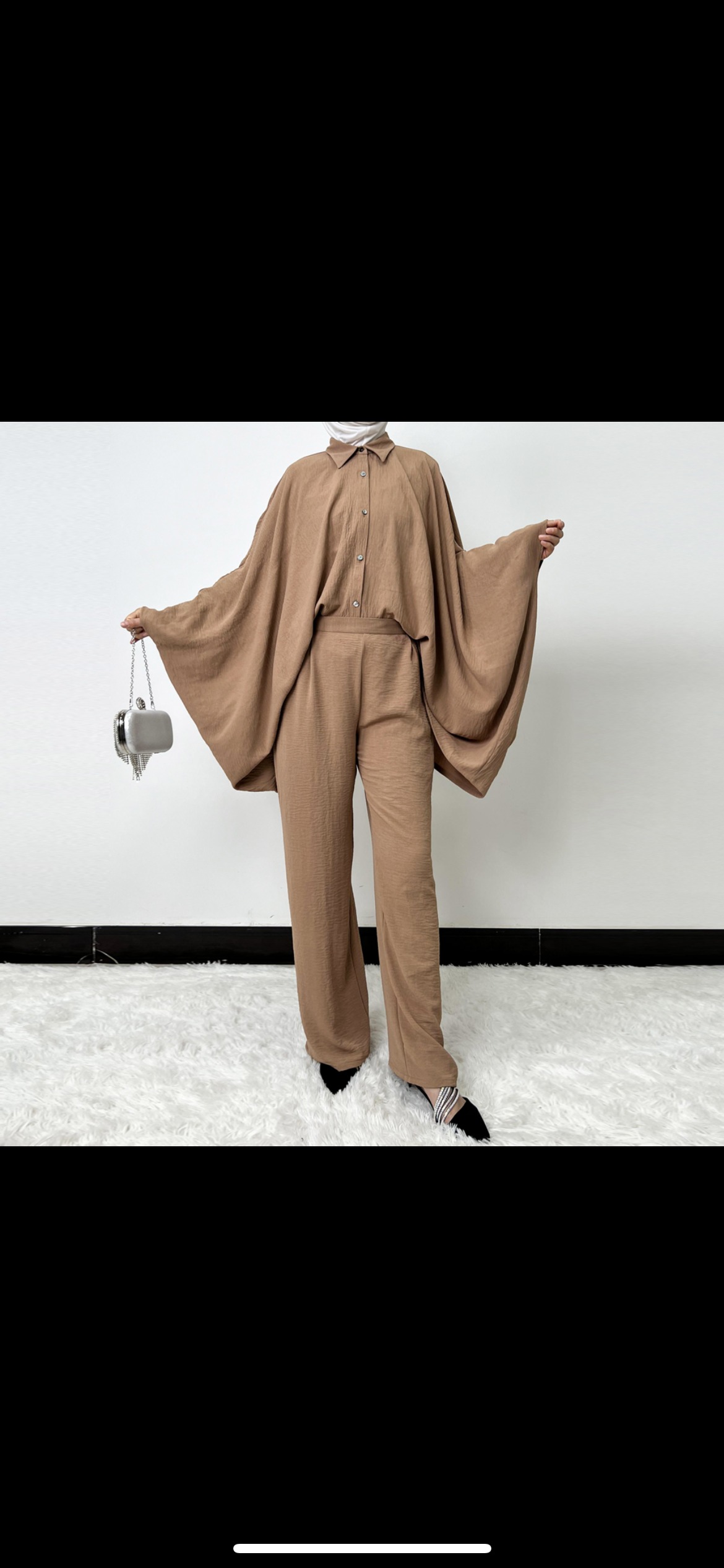 Two-Piece Crinkle Linen Set