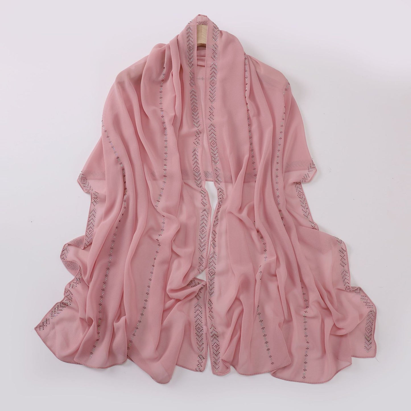 Women's Fashionable New Pearl Chiffon Scarf